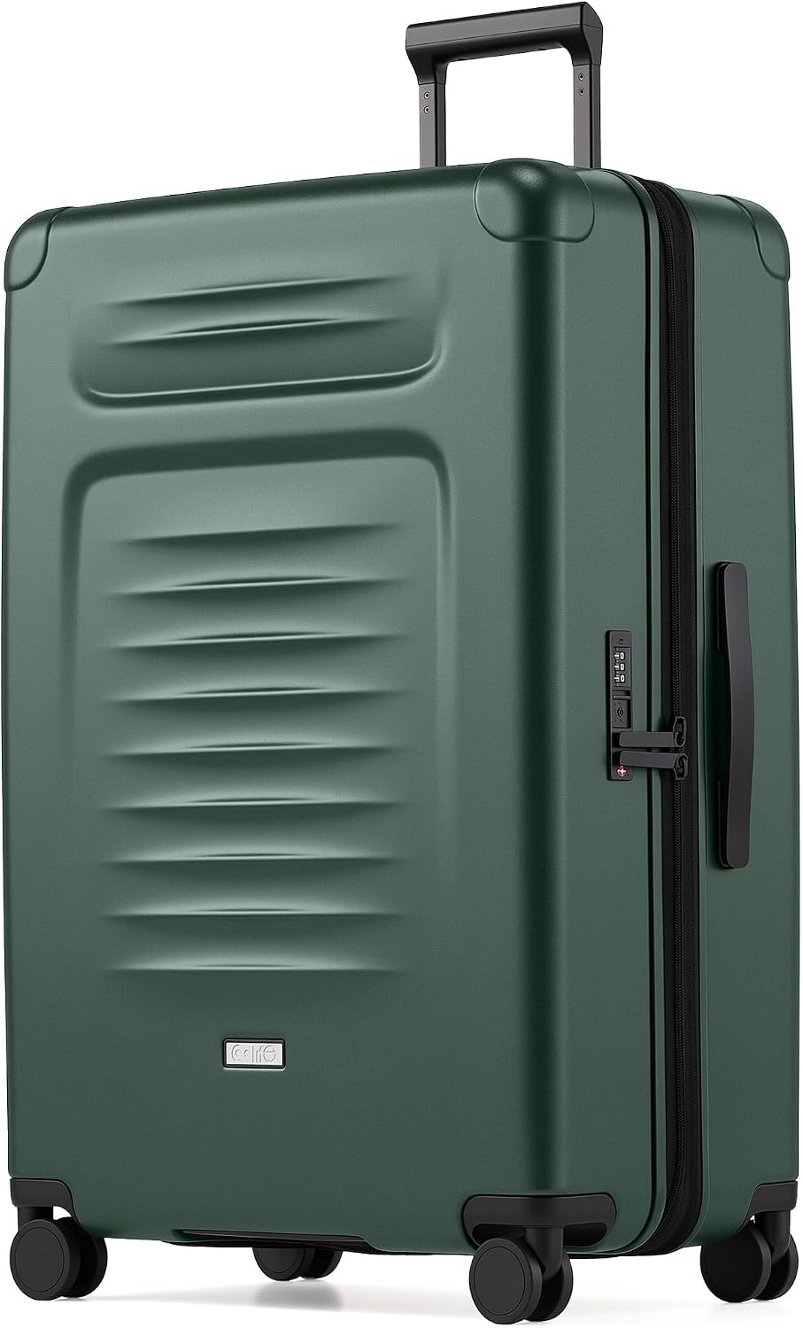 image:imageCoolife Expandable Luggage with TSA Lock 2 Piece Set Black Suitcase Set with 360 SmoothRolling Dual SpinnerDurable Hardshell SuitcasesReinforced Bottom GrooveGreen
