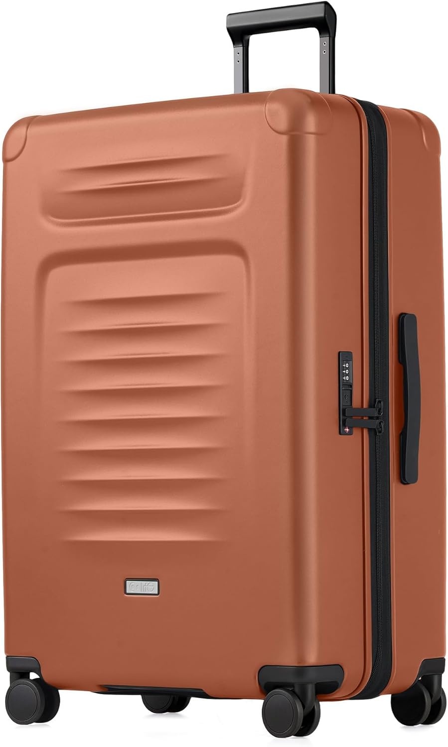 image:imageCoolife Expandable Luggage with TSA Lock 2 Piece Set Black Suitcase Set with 360 SmoothRolling Dual SpinnerDurable Hardshell SuitcasesReinforced Bottom GrooveOrange
