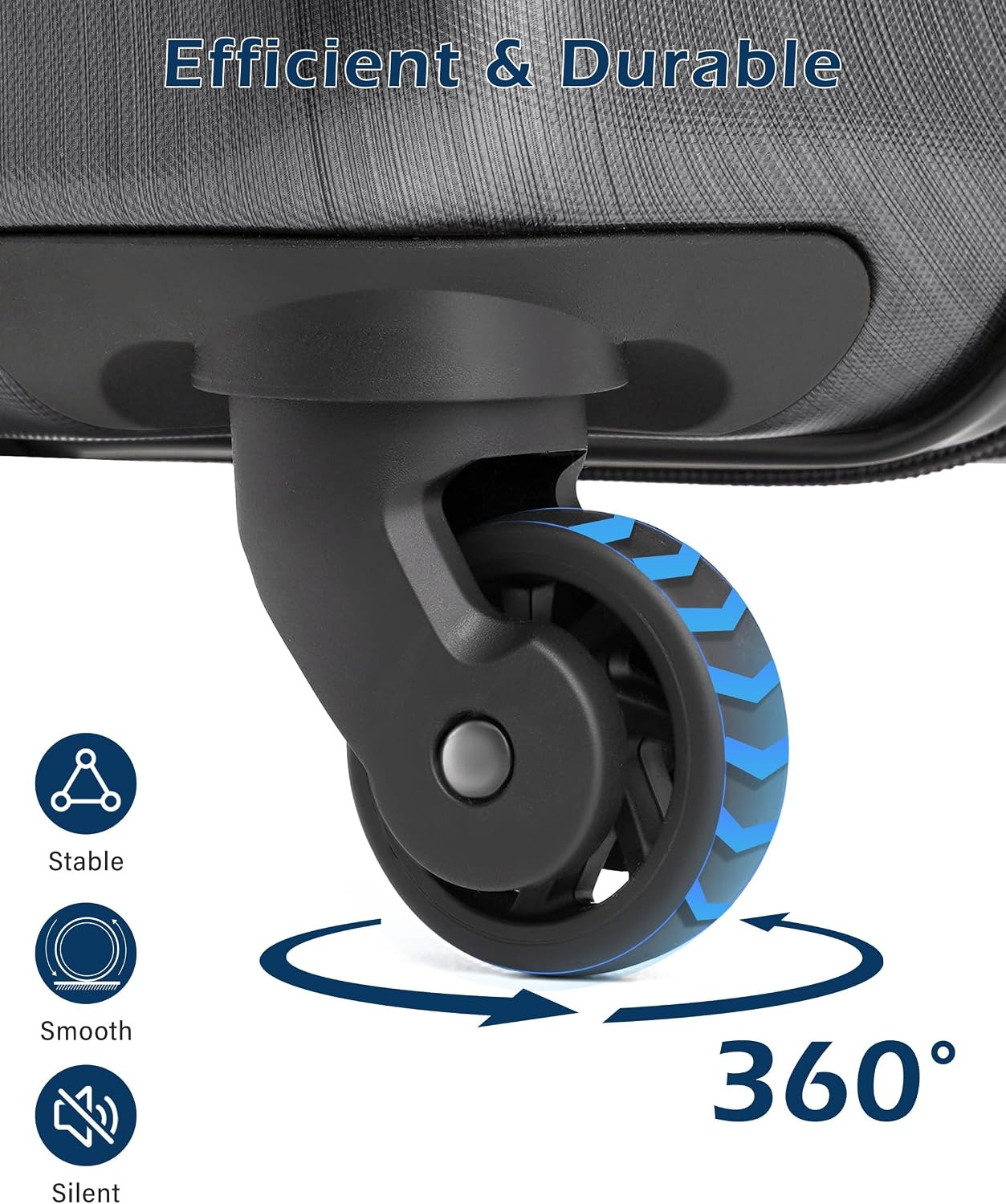 image:imageCoolife Medium Checked Luggage Hardside Suitcase with Spinner Wheels 24in Lightweight ABSPC Rolling Travel Suitcase with TSA Lock Spinner Wheels Durable Zipper CharcoalCharcoal