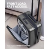 Coolife Expandable Luggage with TSA Lock 2 Piece Set Black | Suitcase Set with 360° Smooth-Rolling Dual Spinner,Durable Hardshell Suitcases,Reinforced Bottom Groove(Grey)