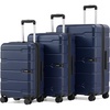 Coolife Medium Checked Luggage Hardside Suitcase with Spinner Wheels, 24in | Lightweight ABS+PC, Rolling Travel Suitcase with TSA Lock, Spinner Wheels, Durable Zipper, Charcoal(Ink Navy2.0)