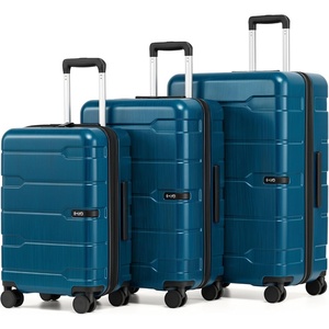 Coolife Medium Checked Luggage Hardside Suitcase with Spinner Wheels, 24in | Lightweight ABS+PC, Rolling Travel Suitcase with TSA Lock, Spinner Wheels, Durable Zipper, Charcoal(Caribbean Blue-New2.0)