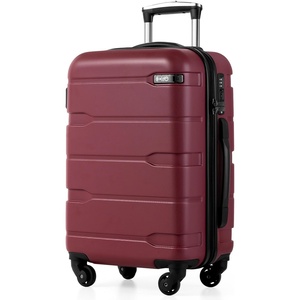 Coolife Medium Checked Luggage Hardside Suitcase with Spinner Wheels, 24in | Lightweight ABS+PC, Rolling Travel Suitcase with TSA Lock, Spinner Wheels, Durable Zipper, Charcoal(Radiant Pink.)