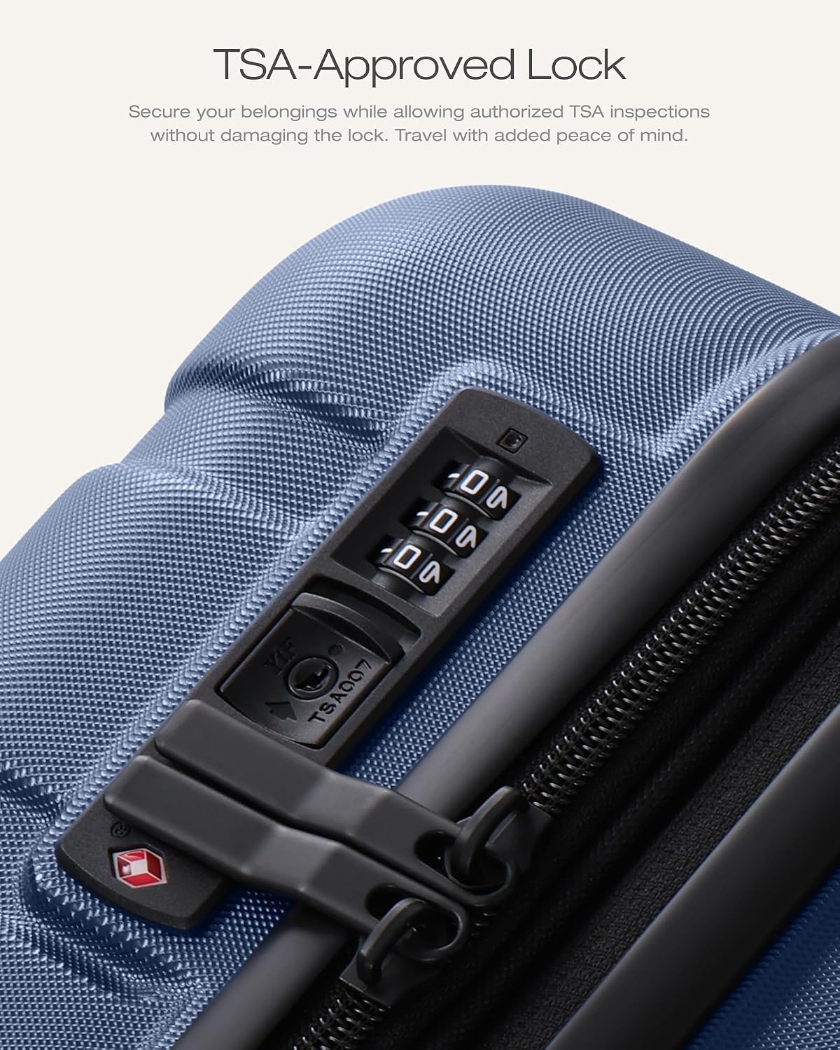image:imageCoolife Luggage Set Lightweight Durable Hardshell 3 piece Apple Green suitcase set with 360 Spinner Wheels TSAapproved Lock Checked Family Travel 202428 InchNavy Blue