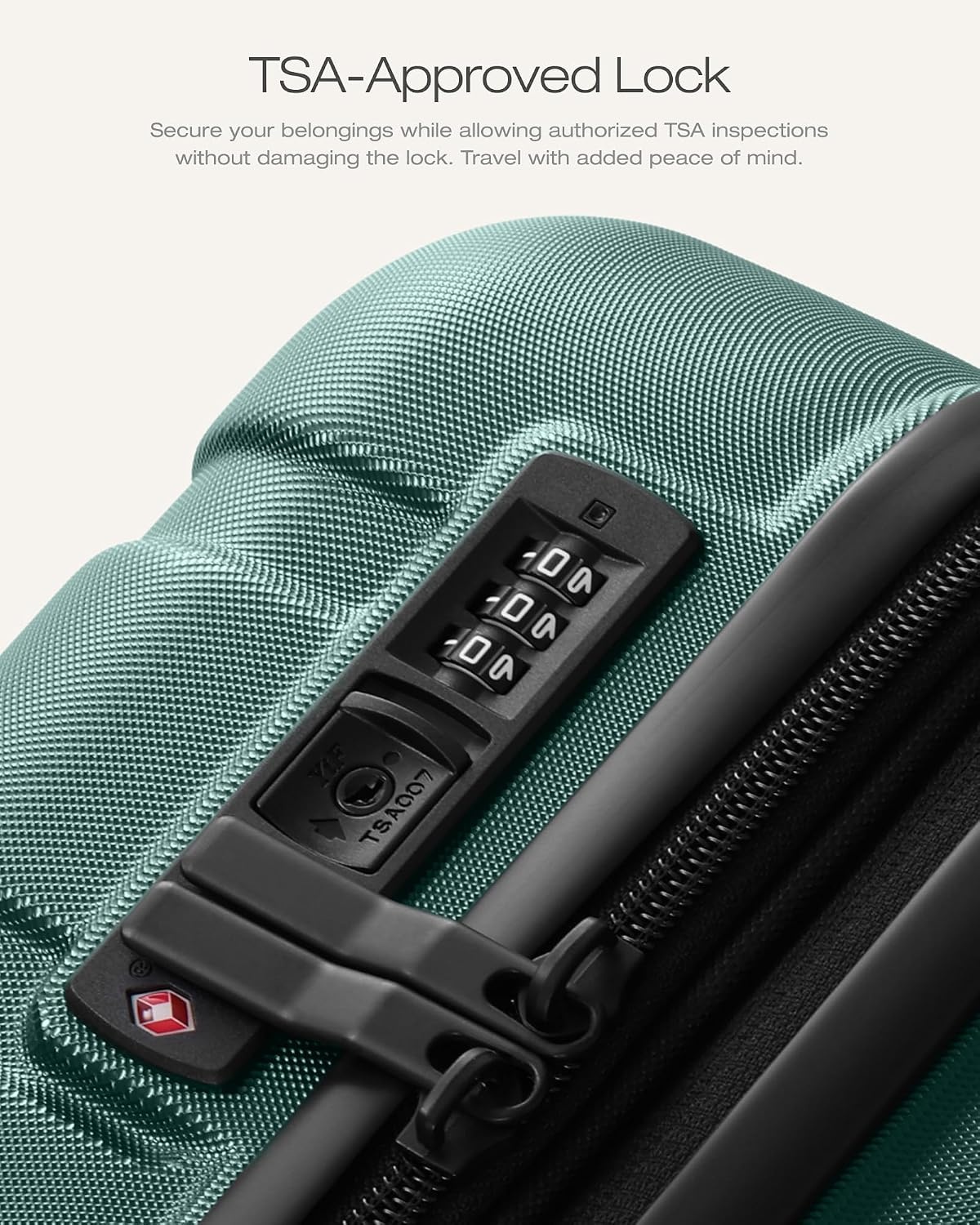 image:imageCoolife Luggage Set Lightweight Durable Hardshell 3 piece Apple Green suitcase set with 360 Spinner Wheels TSAapproved Lock Checked Family Travel 202428 InchReed Green