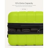 Coolife Luggage Set, Lightweight Durable Hardshell, 3 piece, Apple Green | suitcase set with 360° Spinner Wheels, TSA-approved Lock, Checked Family Travel, 20/24/28 Inch(Green new)