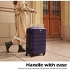 Coolife Luggage Set, Lightweight Durable Hardshell, 3 piece, Apple Green | suitcase set with 360° Spinner Wheels, TSA-approved Lock, Checked Family Travel, 20/24/28 Inch(Purple)