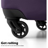Coolife Luggage Set, Lightweight Durable Hardshell, 3 piece, Apple Green | suitcase set with 360° Spinner Wheels, TSA-approved Lock, Checked Family Travel, 20/24/28 Inch(Purple)