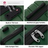 Coolife Luggage Set, Lightweight Durable Hardshell, 3 piece, Apple Green | suitcase set with 360° Spinner Wheels, TSA-approved Lock, Checked Family Travel, 20/24/28 Inch(Dark Green)