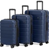 Coolife Luggage Set, Lightweight Durable Hardshell, 3 piece, Apple Green | suitcase set with 360° Spinner Wheels, TSA-approved Lock, Checked Family Travel, 20/24/28 Inch(Navy Blue)