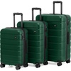 Coolife Luggage Set, Lightweight Durable Hardshell, 3 piece, Apple Green | suitcase set with 360° Spinner Wheels, TSA-approved Lock, Checked Family Travel, 20/24/28 Inch(Reed Green)