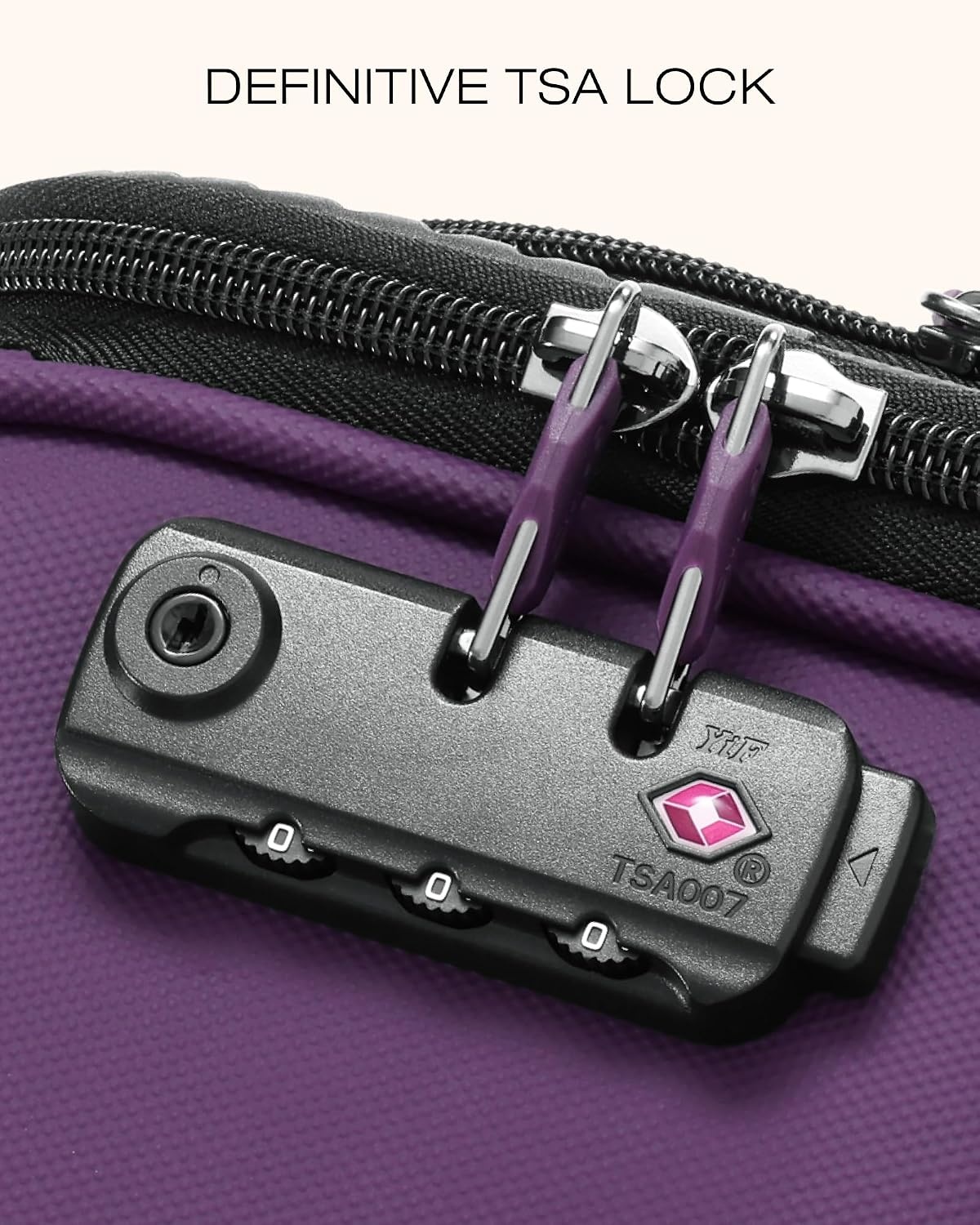 image:imageCoolife Upgraded Softside Luggage TSA Lock Spinner 3Piece 1800D Set Upgraded base system Premium Business UltraQuiet Dual Wheels 1800D waterrepellent fabric TSA lock multistage handlePurple