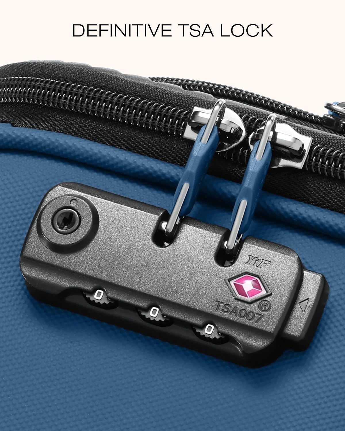 image:imageCoolife Upgraded Softside Luggage TSA Lock Spinner 3Piece 1800D Set Upgraded base system Premium Business UltraQuiet Dual Wheels 1800D waterrepellent fabric TSA lock multistage handleDeep Blue