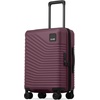 Coolife Luggage 3 Piece Set, Lightweight PC Hardside Suitcases, 20/24/28 | Expandable 20-Inch Carry-On, Dual Spinner Wheels, TSA-Approved Lock, Upgraded PC Hardshell, Durable Travel Suitcases(Dark Purple)