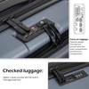 COOLIFE Luggage Suitcase Piece Set Carry On ABS+PC Spinner Trolley with pocket Compartmnet Weekend Bag(Night navy, 2-piece Set)